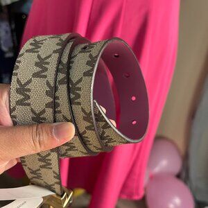 Michael Kors Women's Reversible Leather Belt